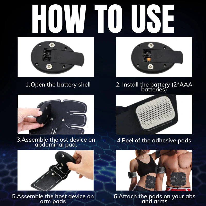 Mobile Gym Smart Fitness EMS Fit Boot Toning Beauty Body, Abdominals