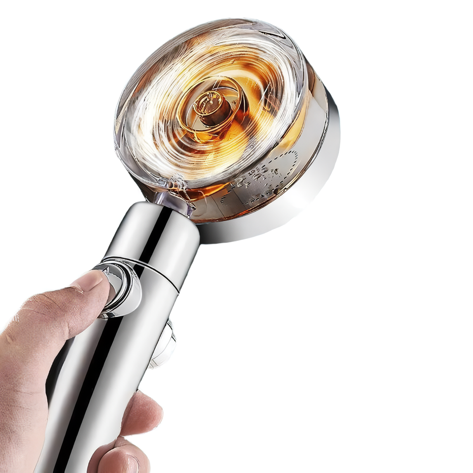 Pressurized Shower Head Turbine Shower