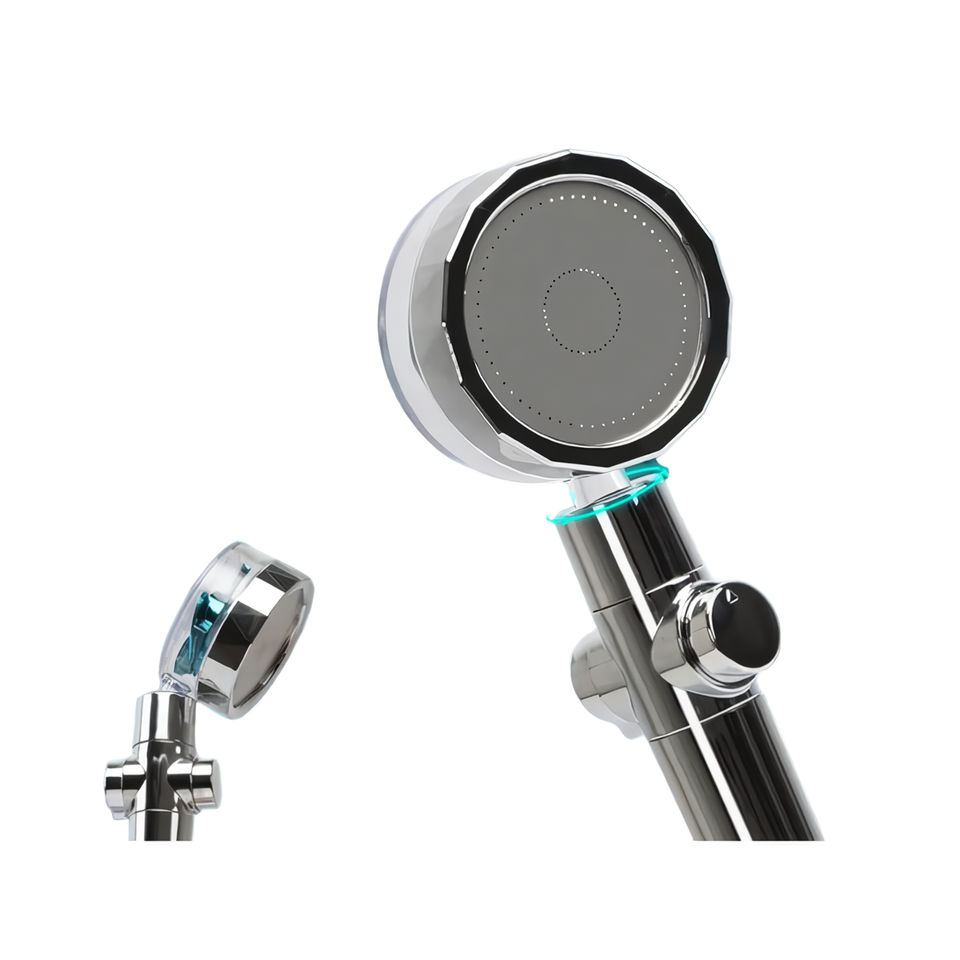 Pressurized Shower Head Turbine Shower