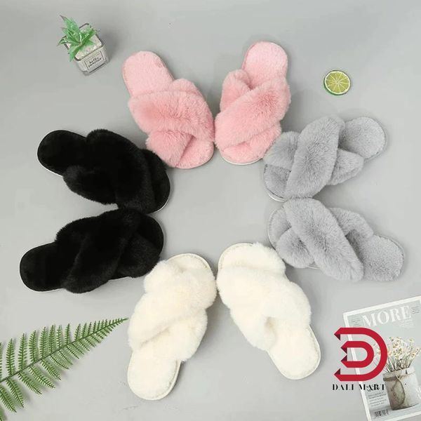 Faux Fur Slippers