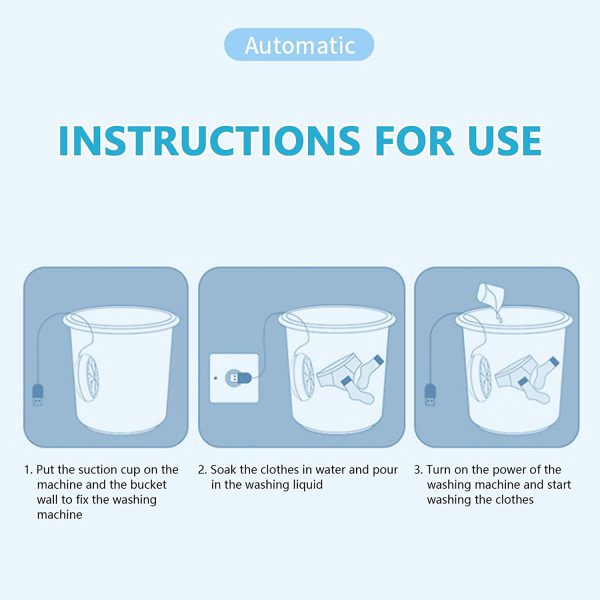 MINI WASHING MACHINE PORTABLE ULTRASONIC TURBINE WASHER