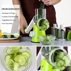 TABLE TOP DRUM GRATER VEGETABLE CUTTER